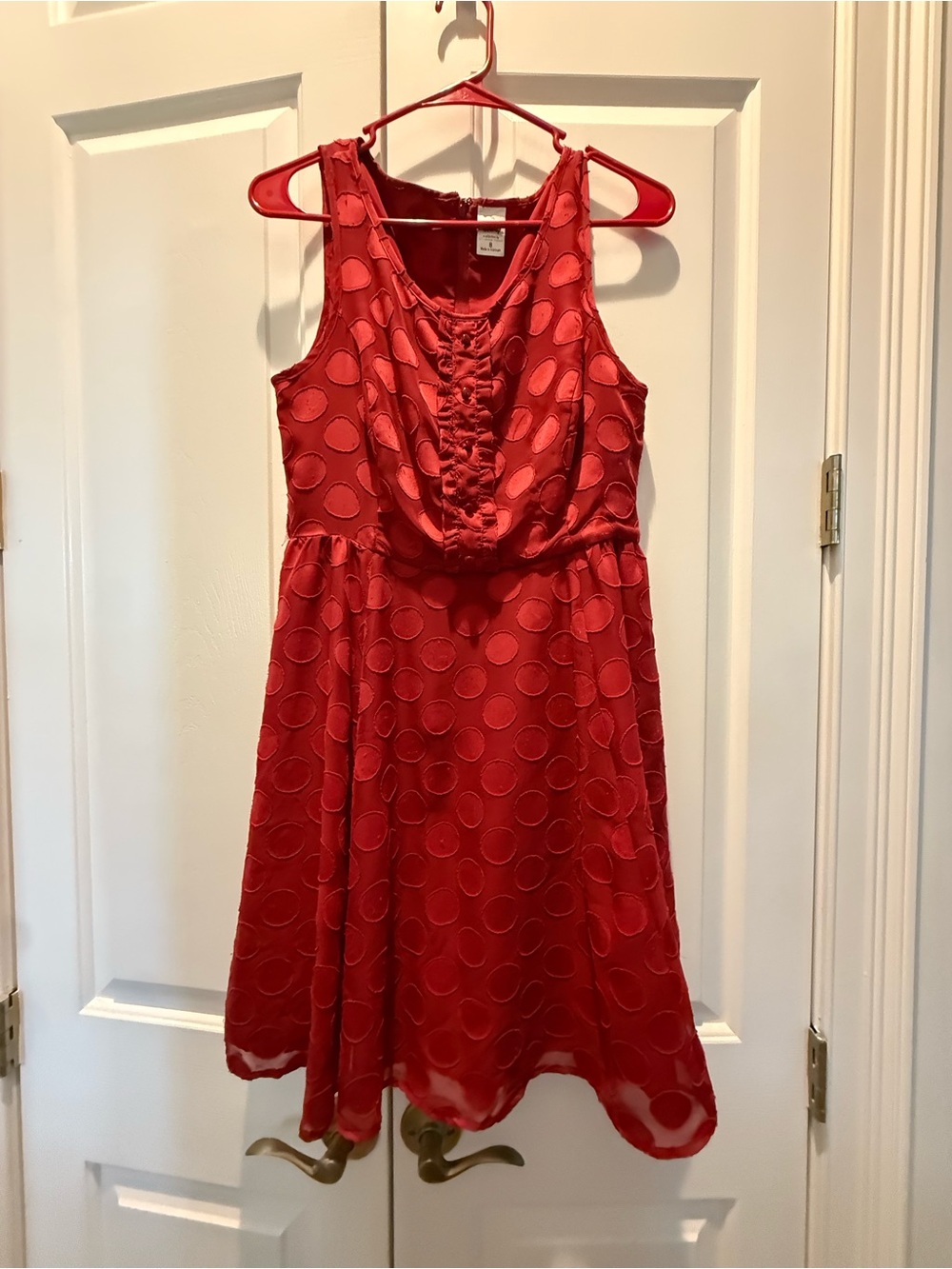 Womens Red Polka Dot Sleeveless Dress collab with Lauren Conrad and Disney - Picture 2 of 5